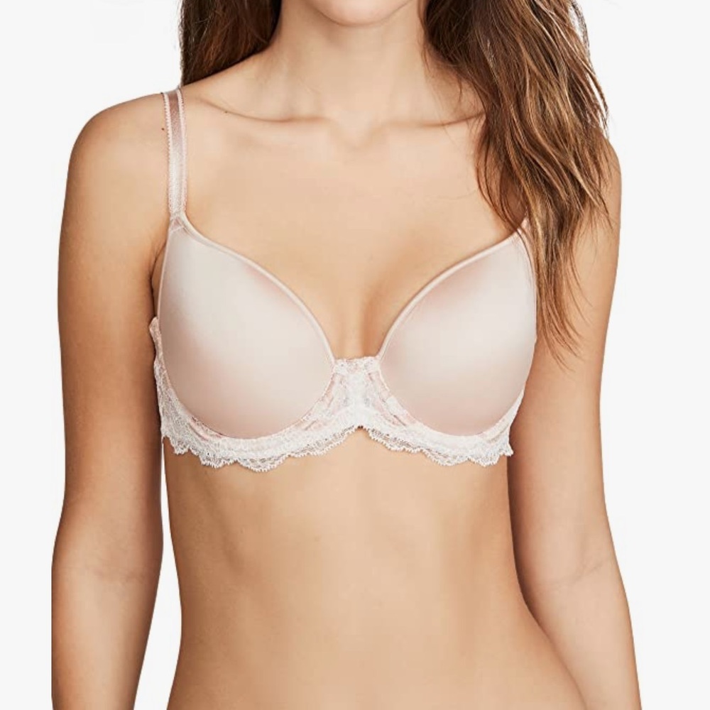 Wacoal Women’s Lace Affair Underwire T‑Shirt Bra – Nude/Blush, Size 40DD